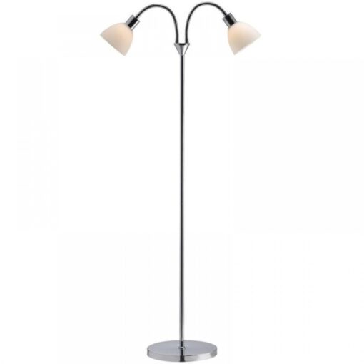 Nordlux Ray Double Φωτιστικό Δαπέδου  Νικελ  E14  Γυάλινο/Μεταλλικό –  63224033