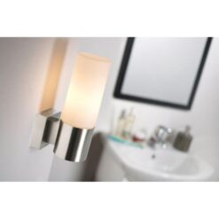 Nordlux Tangens Single Φωτιστικό Μπάνιου IP44 Νικελ Ματ 1xE14 – 17131032