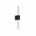 Nordlux Helva Double Basic Φωτιστικό Τοίχου Μαύρο IP44 LED 9W 3000K –  2015311003