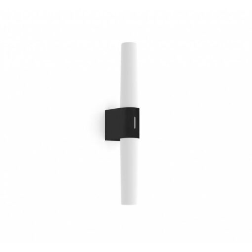 Nordlux Helva Double Basic Φωτιστικό Τοίχου Μαύρο IP44 LED 9W 3000K –  2015311003