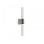 Nordlux Helva Double Φωτιστικό Τοίχου Brushed  Νικελ  IP44 LED 9.5W 3000K  –  2015321055