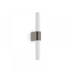 Nordlux Helva Double Φωτιστικό Τοίχου Brushed  Νικελ  IP44 LED 9.5W 3000K  –  2015321055