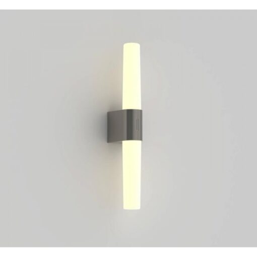 Nordlux Helva Double Φωτιστικό Τοίχου Brushed  Νικελ  IP44 LED 9.5W 3000K  –  2015321055