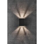 Nordlux Fold 10 Φωτιστικό Τοίχου Μαύρο LED 6.6W 3000K  –  2019041003
