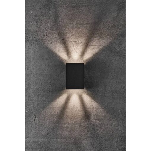 Nordlux Fold 15 Φωτιστικό Τοίχου Μαύρο LED 5W 3000K  –  2019051003