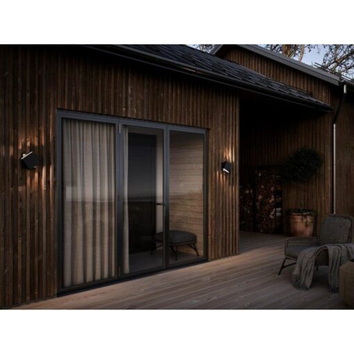 Επιτοίχιο Φωτιστικό Nordlux Turn Φωτιστικό LED 13W 2700K IP54 Μαύρου Χρώματος Dimmable – 2019061003