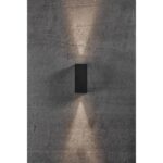 Nordlux Asbol Kubi Φωτιστικό Τοίχου Μαύρο IP44 LED 6.5W 3000K –  2019071003