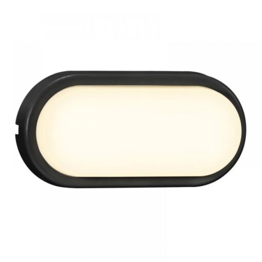 Nordlux Cuba Outdoor Energy Oval Φωτιστικό Τοίχου Μαύρο LED 6.5W 3000K –  2019181003