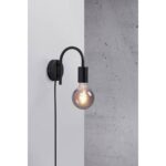 Nordlux Paco Φωτιστικό Τοίχου Μαύρο E27  Μεταλλικό –  2112071003