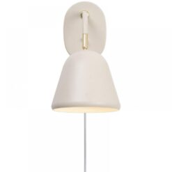 Nordlux Fleur 15 Φωτιστικό Τοίχου  Μπεζ  E14  Μεταλλικό –  2112101001