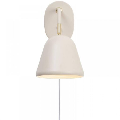 Nordlux Fleur 15 Φωτιστικό Τοίχου  Μπεζ  E14  Μεταλλικό –  2112101001