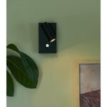 Nordlux Omari Φωτιστικό Τοίχου Μαύρο LED 3.2W 2700K Διακόπτη Αφής Dimmable –  2112231003
