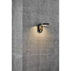 Nordlux Rica Round Φωτιστικό Τοίχου Ηλιακό Φωτιστικό LED 5W 3000K IP44 Μαύρου Χρώματος – 2118141003