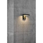 Nordlux Rica Square Φωτιστικό Τοίχου Ηλιακό Φωτιστικό IP44 LED 5W 3000K Μαύρου Χρώματος –  2118161003