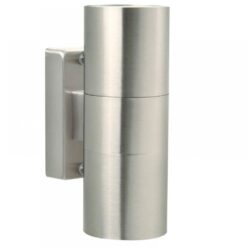 Επιτοίχιο Φωτιστικό Nordlux Tin Maxi 2xGU10 IP54 Χρώματος Ασημί –  21279134