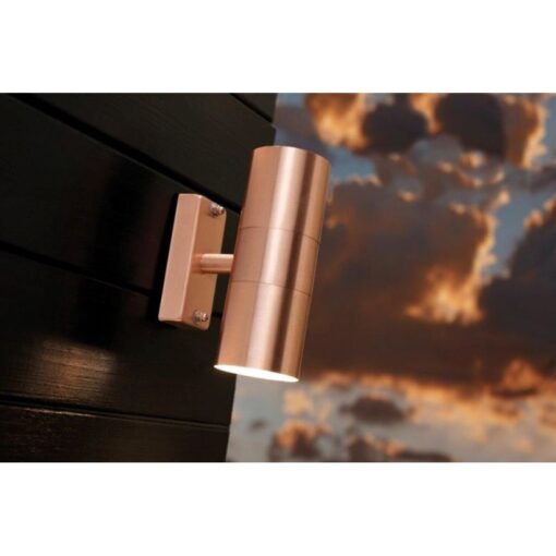 Επιτοίχιο Φωτιστικό Nordlux Tin Maxi 2xGU10 IP54 Χάλκινου Χρώματος –  21279930