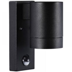 Επιτοίχιο Φωτιστικό Nordlux Tin 1xGU10 Μαύρου Χρώματος IP54 με ανιχνευτή κίνησης –  21509103