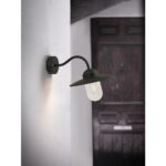 Nordlux Luxembourg Φωτιστικό Τοίχου Μαύρο E27  Γυάλινο/Μεταλλικό –  22671003