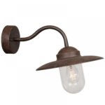 Nordlux Luxembourg Φωτιστικό Τοίχου Rusty E27  Γυάλινο/Μεταλλικό –  22671009