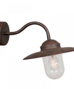 Nordlux Luxembourg Φωτιστικό Τοίχου Rusty E27  Γυάλινο/Μεταλλικό –  22671009