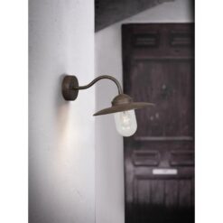 Nordlux Luxembourg Φωτιστικό Τοίχου Rusty E27  Γυάλινο/Μεταλλικό –  22671009