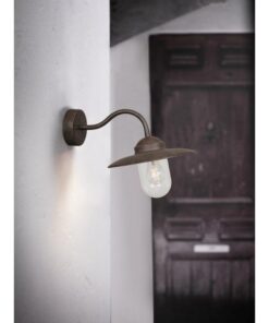 Nordlux Luxembourg Φωτιστικό Τοίχου Rusty E27  Γυάλινο/Μεταλλικό –  22671009