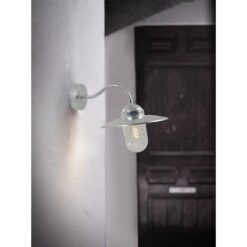 Nordlux Luxembourg Φωτιστικό Τοίχου Γαλβανιζέ E27  Γυαλί –  22671031