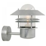 Nordlux Blokhus Up Φωτιστικό Τοίχου Γαλβανιζέ IP54 E27  Γυαλί –  25011031