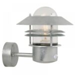 Nordlux Blokhus Up Sensor Φωτιστικό Τοίχου Γαλβανιζέ IP54 E27 Αισθητήρα Ανίχνευσης Κίνησης –  25031031
