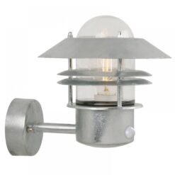 Nordlux Blokhus Up Sensor Φωτιστικό Τοίχου Γαλβανιζέ IP54 E27 Αισθητήρα Ανίχνευσης Κίνησης –  25031031