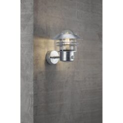 Nordlux Blokhus Up Sensor Φωτιστικό Τοίχου Γαλβανιζέ IP54 E27 Αισθητήρα Ανίχνευσης Κίνησης –  25031031