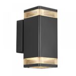 Nordlux Elm Double Φωτιστικό Τοίχου Μαύρο GU10  Αλουμίνιο/Πλαστικό –  45331003
