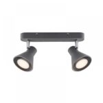 Nordlux Eik 2-Spot  Σποτ Φωτιστικό  Γκρι GU10  Μεταλλικό –  45770110