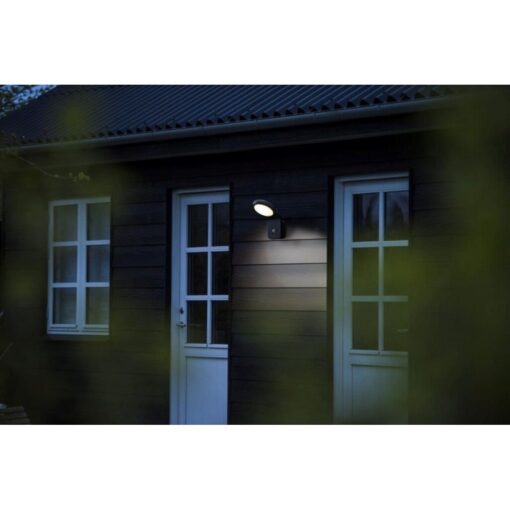 Nordlux Marina Sensor Φωτιστικό Τοίχου Μαύρο LED 10W 3000K με Ανιχνευτή Κίνησης –  46831003