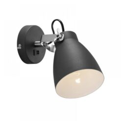 Nordlux Largo Φωτιστικό Τοίχου Μαύρο E27 Μεταλλικό – 47051003