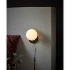 Nordlux Lilly Φωτιστικό Τοίχου Μαύρο E14  Γυάλινο/Μεταλλικό –  48891003