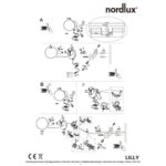 Nordlux Lilly Φωτιστικό Τοίχου Μαύρο E14  Γυάλινο/Μεταλλικό –  48891003