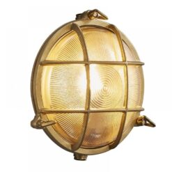 Nordlux Polperro Φωτιστικό Τοίχου  Ορείχαλκος IP64  1xE27  Ορείχαλκος/Γυάλινο –  49021035
