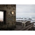 Nordlux Polperro Φωτιστικό Τοίχου  Ορείχαλκος IP64  1xE27  Ορείχαλκος/Γυάλινο –  49021035