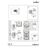 Nordlux Canto 2 Φωτιστικό Τοίχου Γκρι LED 500lm Αλουμίνιο –  49701010