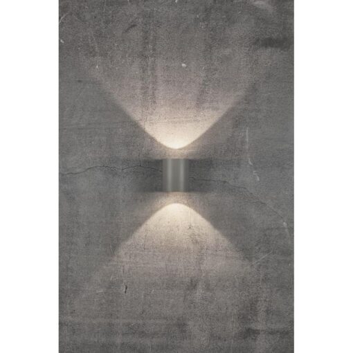 Nordlux Canto 2 Φωτιστικό Τοίχου Γκρι LED 500lm Αλουμίνιο –  49701010