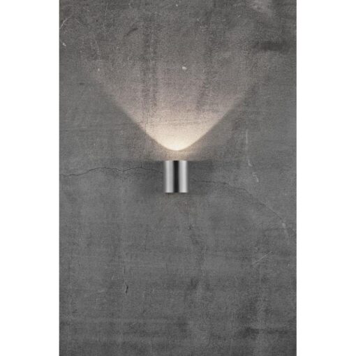 Nordlux Canto 2 Φωτιστικό Τοίχου Inox LED 500lm Μεταλλικό –  49701034