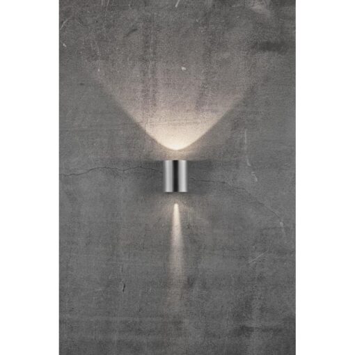 Nordlux Canto 2 Φωτιστικό Τοίχου Inox LED 500lm Μεταλλικό –  49701034