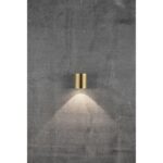 Nordlux Canto 2 Φωτιστικό Τοίχου  Ορείχαλκος  IP44 LED 12W 2700K –  49701035