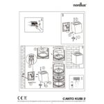 Nordlux Canto Kubi 2 Φωτιστικό Τοίχου Γκρι LED 500lm Αλουμίνιο –  49711010