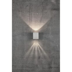 Nordlux Canto Kubi 2 Φωτιστικό Τοίχου Γκρι LED 500lm Αλουμίνιο –  49711010