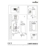 Nordlux Canto Maxi 2 Φωτιστικό Τοίχου Γαλβανιζέ IP44 GU10  Μεταλλικό –  49721031