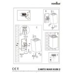 Nordlux Canto Maxi Kubi 2 Φωτιστικό Τοίχου Λευκό IP44 GU10  Αλουμίνιο –  49731001