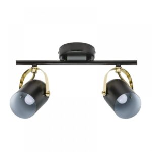 Nordlux Lotus 2-Spot  Σποτ Φωτιστικό  Μαύρο/ Ορείχαλκος  E14  Μεταλλικό –  50110103