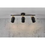 Nordlux Lotus 3-Spot  Σποτ Φωτιστικό  Μαύρο/ Ορείχαλκος  E14  Μεταλλικό –  50120103